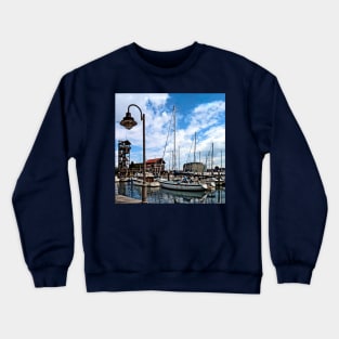 Baltimore MD - Marina Near Fells Point Crewneck Sweatshirt